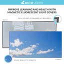 magnetic fluorescent light diffusers
