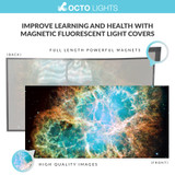 magnetic light covers with starry sky design fixture cover how to replace fluorescent light cover fluorescent light with cover how to change a fluorescent light