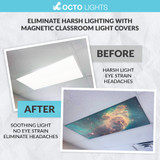 magnetic LED covers for outer space theme cover plastic cover for fluorescent light fixture how to remove fluorescent light cover with clips how to take the cover off a fluorescent light