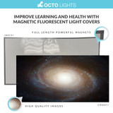 magnetic LED covers with cosmic design cover plastic cover for fluorescent light fixture how to remove fluorescent light cover with clips how to take the cover off a fluorescent light