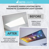 Astronomy themed LED Light Covers cover plastic cover for fluorescent light fixture how to remove fluorescent light cover with clips how to take the cover off a fluorescent light