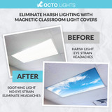 magnetic light panel diffuser cover plastic cover for fluorescent light fixture how to remove fluorescent light cover with clips how to take the cover off a fluorescent light