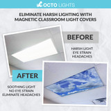 magnetic light filters for classroom fluorescent lights cover plastic cover for fluorescent light fixture how to remove fluorescent light cover with clips how to take the cover off a fluorescent light