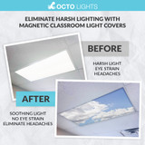 magnetic light diffusers for office fixtures fixtures	 taking off fluorescent light cover 2x4 fluorescent light cover 4 foot fluorescent light cover how to remove a fluorescent light cover