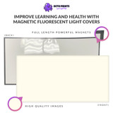 magnetic fluorescent light covers for classrooms and offices