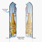 made customize sign business with pole sale