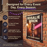 Professional outdoor poster printing with waterproof material for event and retail displays