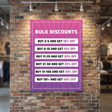 Custom wall art poster being unrolled from protective shipping tube packaging