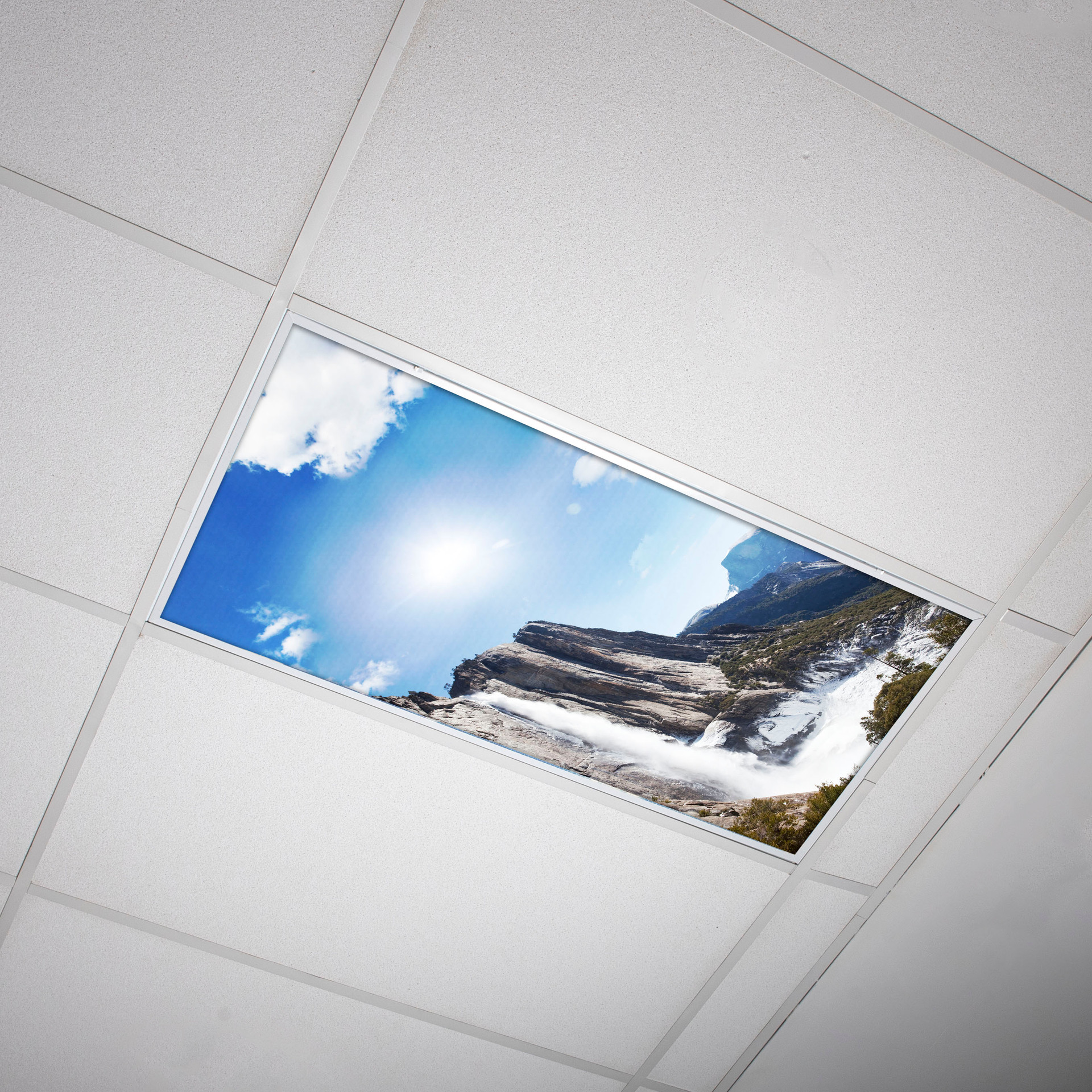 Waterfall Decorative Fluorescent Light Panels