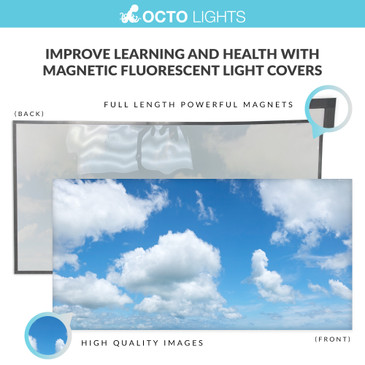magnetic fluorescent light diffusers