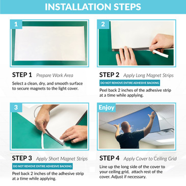 magnetic light covers for fluorescent lights fixtures	 taking off fluorescent light cover 2x4 fluorescent light cover 4 foot fluorescent light cover how to remove a fluorescent light cover
