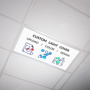 Custom Size Image Color Fluorescent Light Cover