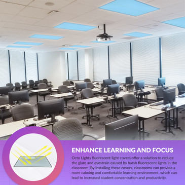 magnetic led light covers for office fluorescent fixtures