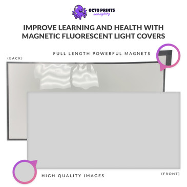 magnetic office light covers for fluorescent light fixtures
