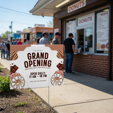 Yard Signs for Grand Openings - Near Me, Business, Customizable