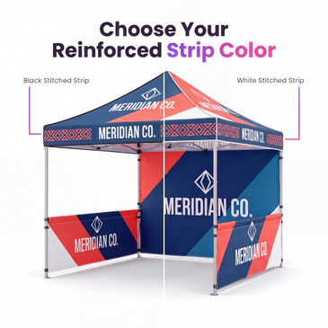 Custom tent reinforcement color black or white color