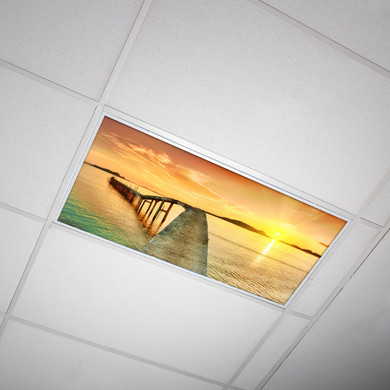 Sunrise Beach Fluorescent Light Covers Light Diffusing Plastic Sheet