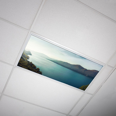 Mountain Lake Fluorescent Light Covers