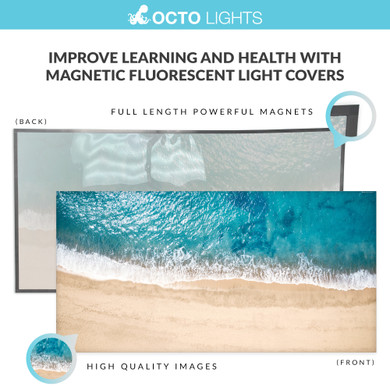 beach-themed LED light diffusers with magnets