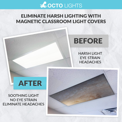 Magnetic LED light covers with Milky Way remove fluorescent light cover 4 ft fluorescent light cover cover fluorescent ceiling light cover for fluorescent light fluorescent light fixture cover