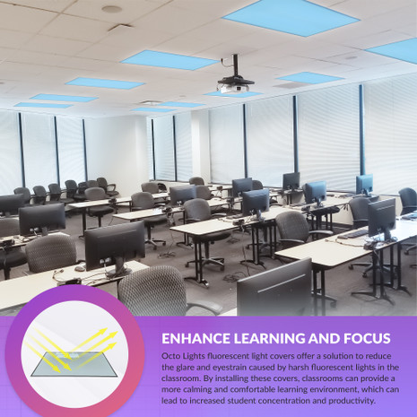 magnetic led light covers for office fluorescent fixtures