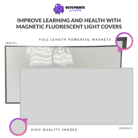 magnetic office light covers for fluorescent light fixtures