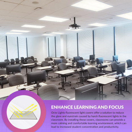 magnetic covers for fluorescent light fixtures in offices