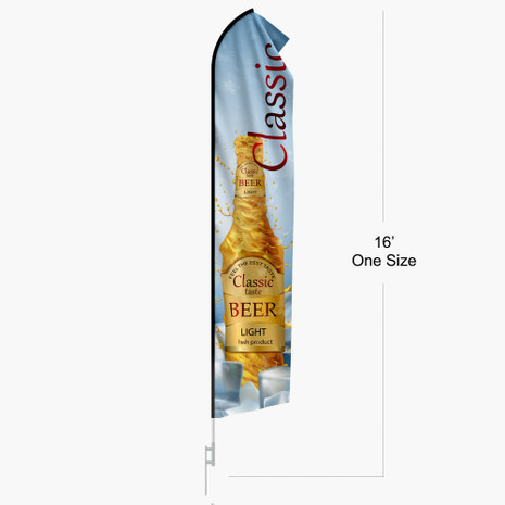 flag american fast foods feather for trucks