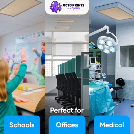 2x4 beige fabric light cover product showing magnetic edges and warm classic design