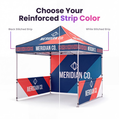 Custom tent reinforcement color black or white color