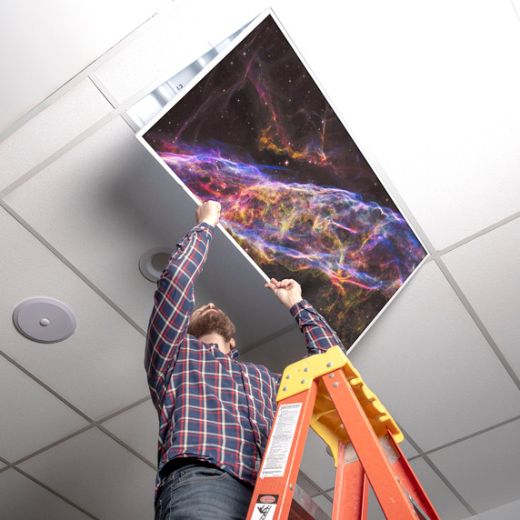 Space Overhead Fluorescent Light Covers