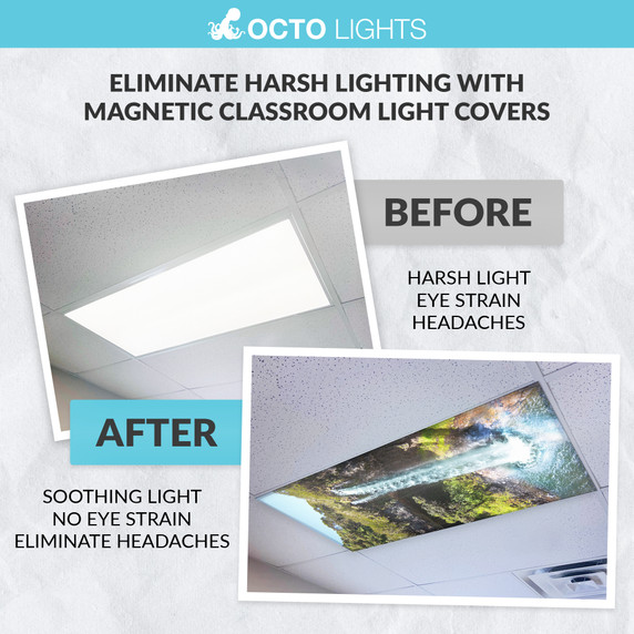 Magnetic panel light diffusers