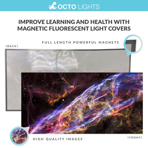 Space-inspired magnetic light panels