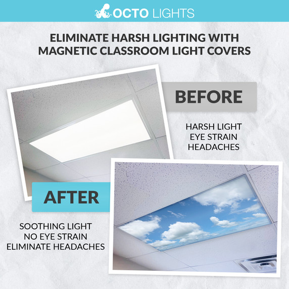 magnetic fluorescent light panels