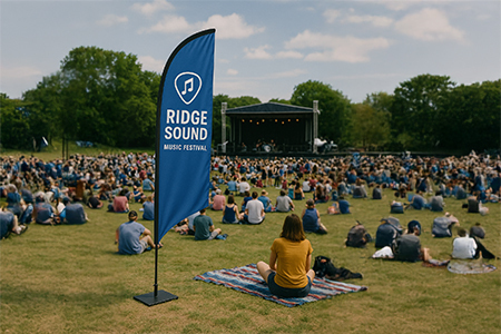 angled-feather-flag-music-festival