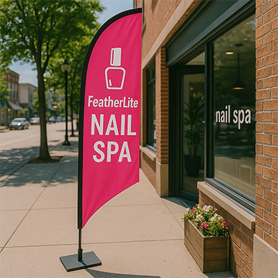 angled-feather-flag-coffee-shop