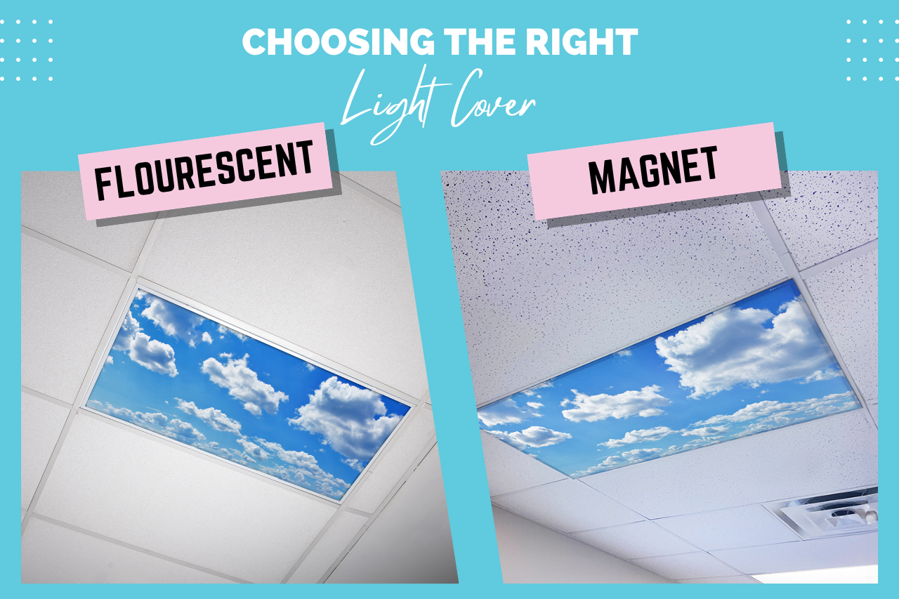 Accent Panels vs Magnetic Light Covers - Ceiling Light Panel