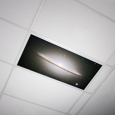Astronomy 009 spiral galaxy fluorescent light diffuser panel