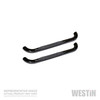 WES23-0535, Nerf Bar; E-Series; With Step Pads; 3 Inch Round Bent; Powder Co