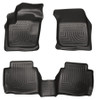 HSK99751, FRONT & 2ND SEAT FLOOR  LINERS BLACK