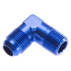 RHP822-06-06-1, AN to NPT Adapter  -06 90 degree male adapter to -06 (3/8")