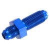 RHP832-08-1, Bulkhead Adapter  -08 straight male AN/JIC bulkhead - blue