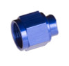 RHP929-08-1, Flare Cap  -08 two piece AN/JIC flare cap nut - blue