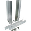 ALL30155, Radiator Bracket, Bottom / Side Channels, Aluminum, Natural, Unive