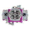 QFTBR-67200, Carburetor, Brawler Race, 4-Barrel, 750 CFM, Square Bore, No Choke, Mechanical Secondary, Dual Inlet, Polished / Purple Anodize