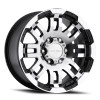 VIO375H7836GBMF25, Gloss Black / Machined Face SIZE: 17" x 8.5" OFFSET: 25 mm 6 x 135