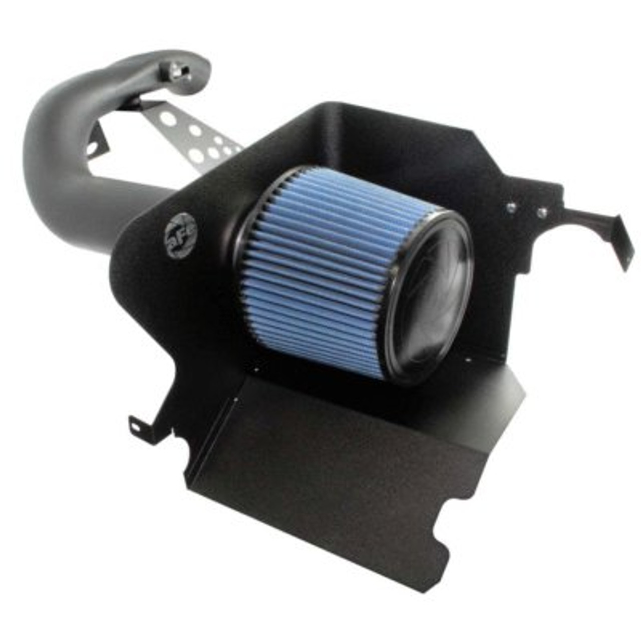 AFE54-10512, Cold Air Intake; Magnum Force Stage 2; Black Plastic Tube; Blue