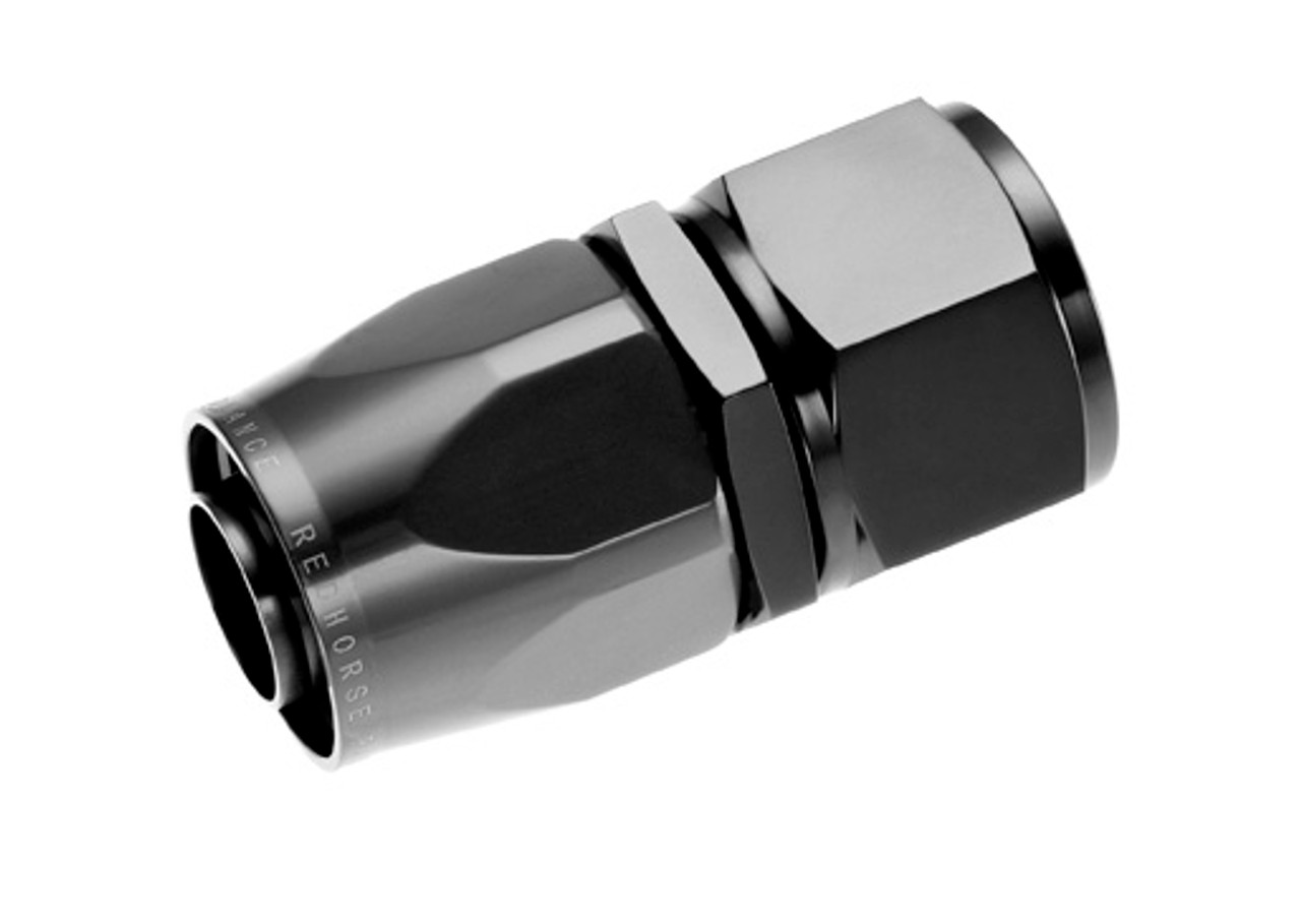 RHP1000-06-2, Hose End -06 straight female aluminum hose end - black