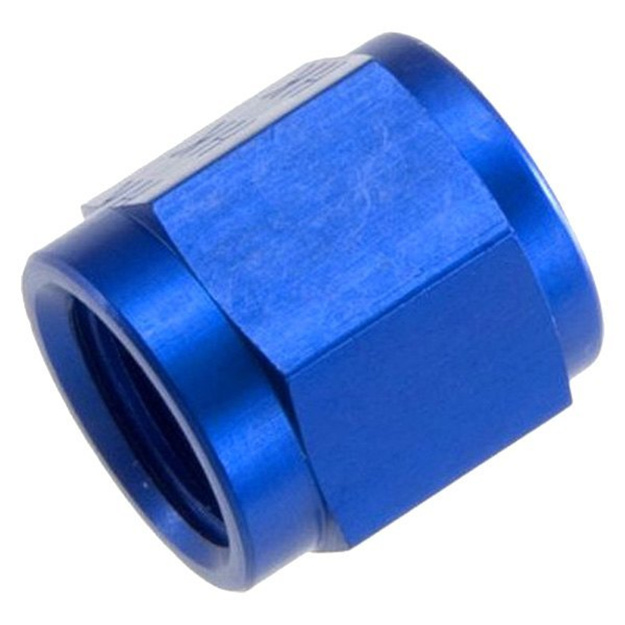 RHP818-03-1, Tube Nut  -03 AN/JIC aluminum tube nut 3/8" x 24 blue - 6/pkg