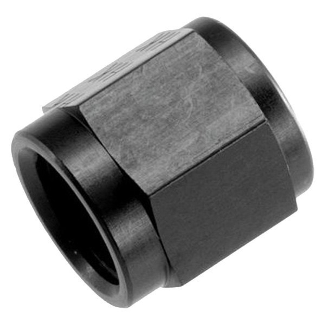 RHP818-04-2, Tube Nut  -04 AN/JIC aluminum tube nut 7/16" x 20 - black - 6/p